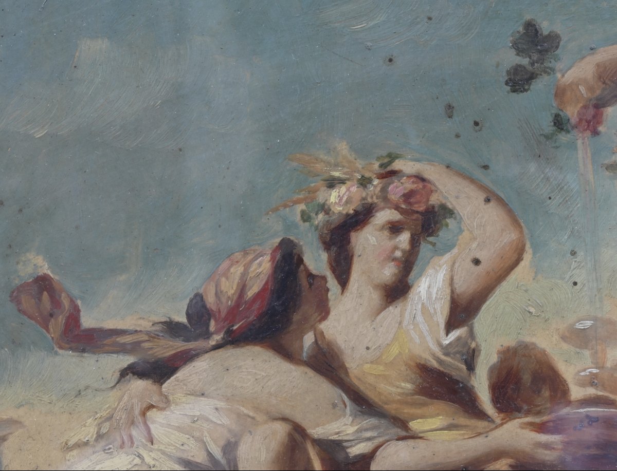 Rodolfo Morgari - Bozza di Affresco - Italia Fine XIX Secolo  -photo-4